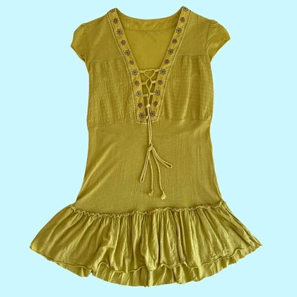 Boutique Light Green Mini Dress - Picture 1 of 5